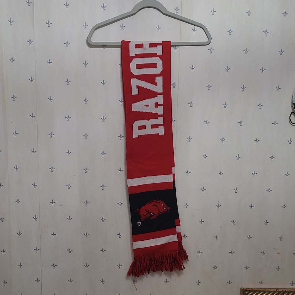 Red and Black Razorback Scarf